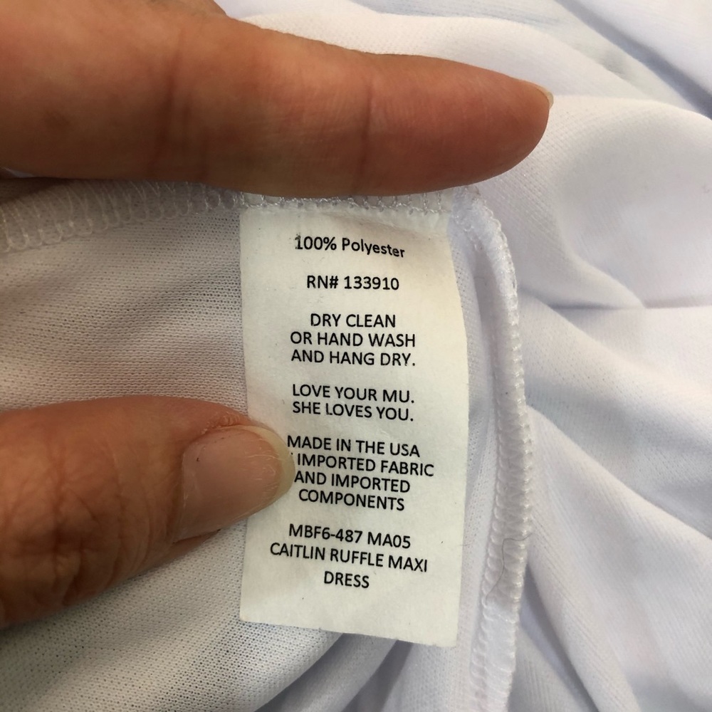 NWOT SMYM Caitlin Ruffle Maxi Dress - Picture 6 of 8